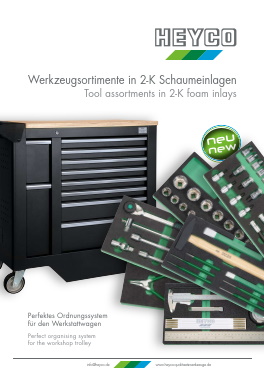 Tool assortments in 2-K foam inlays